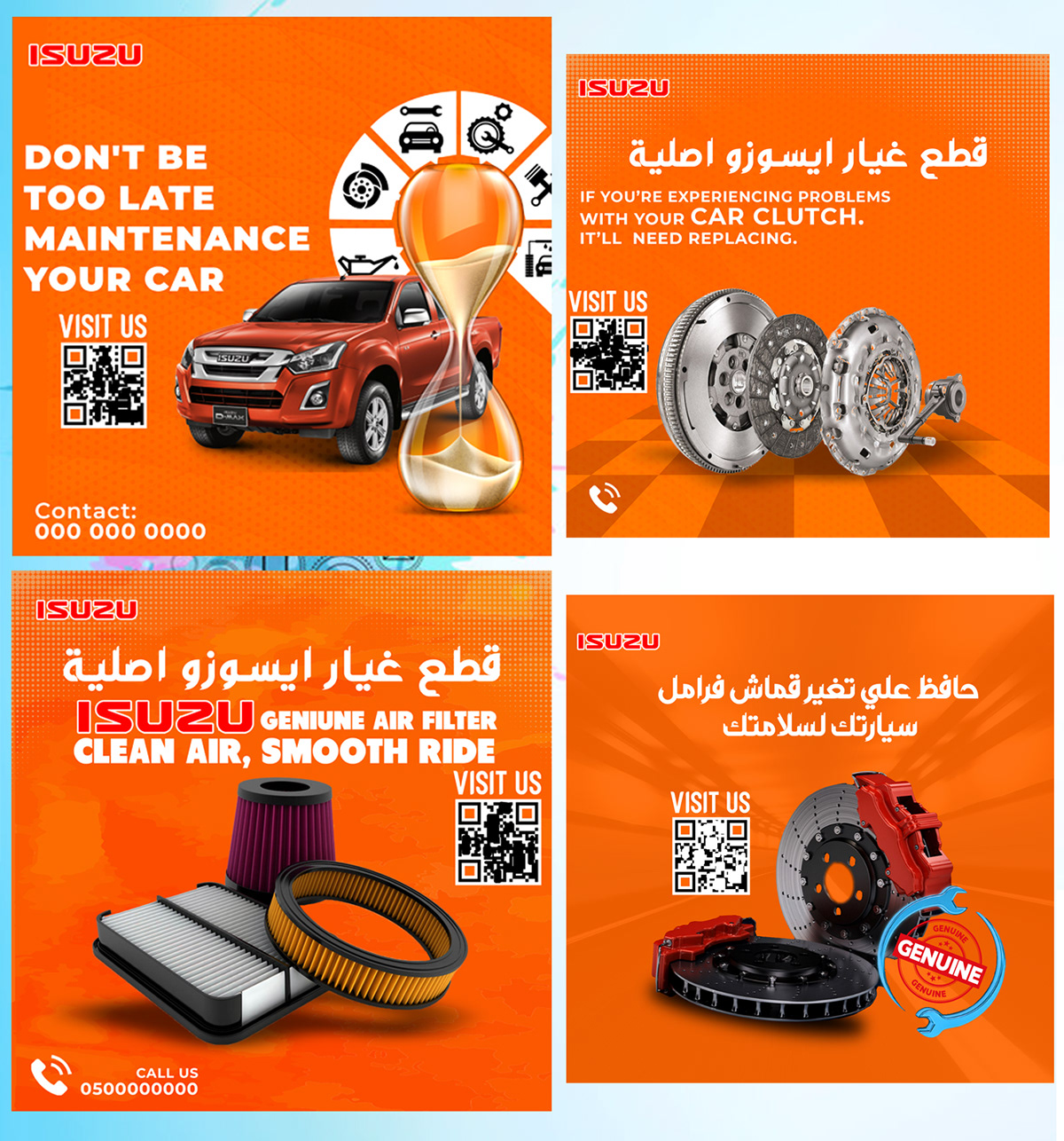 car automotive   Car spare parts car maintenance Social media post marketing   Advertising  Graphic Designer brand identity free design