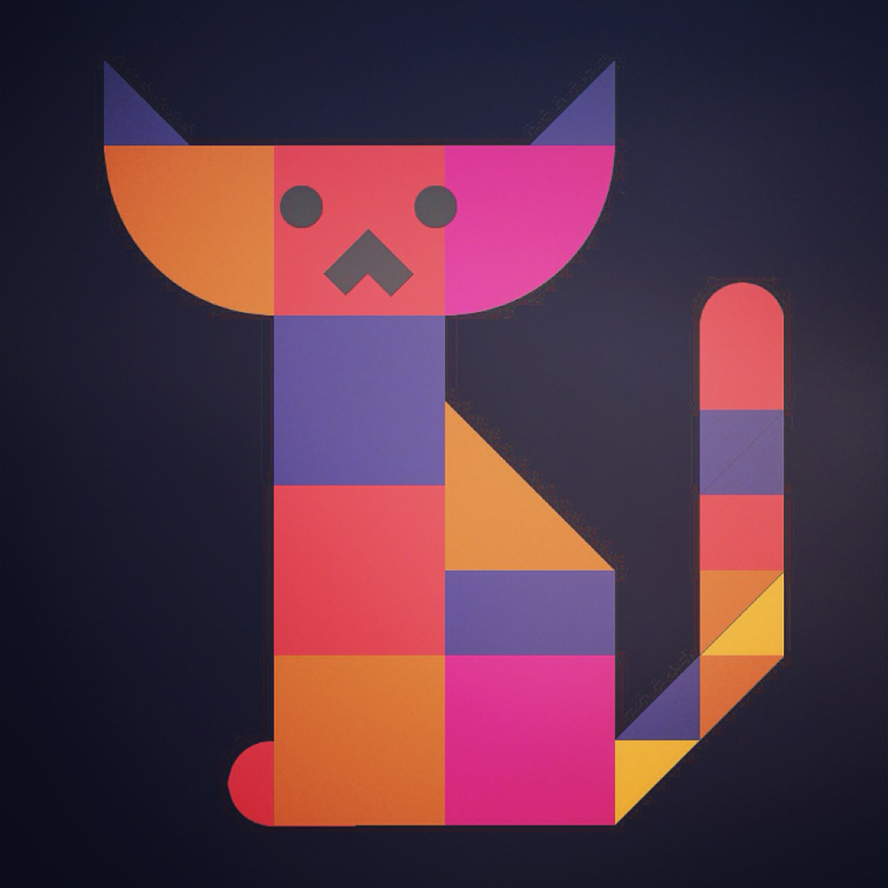 Geometric Animal Set -with a Drawing app- on Behance
