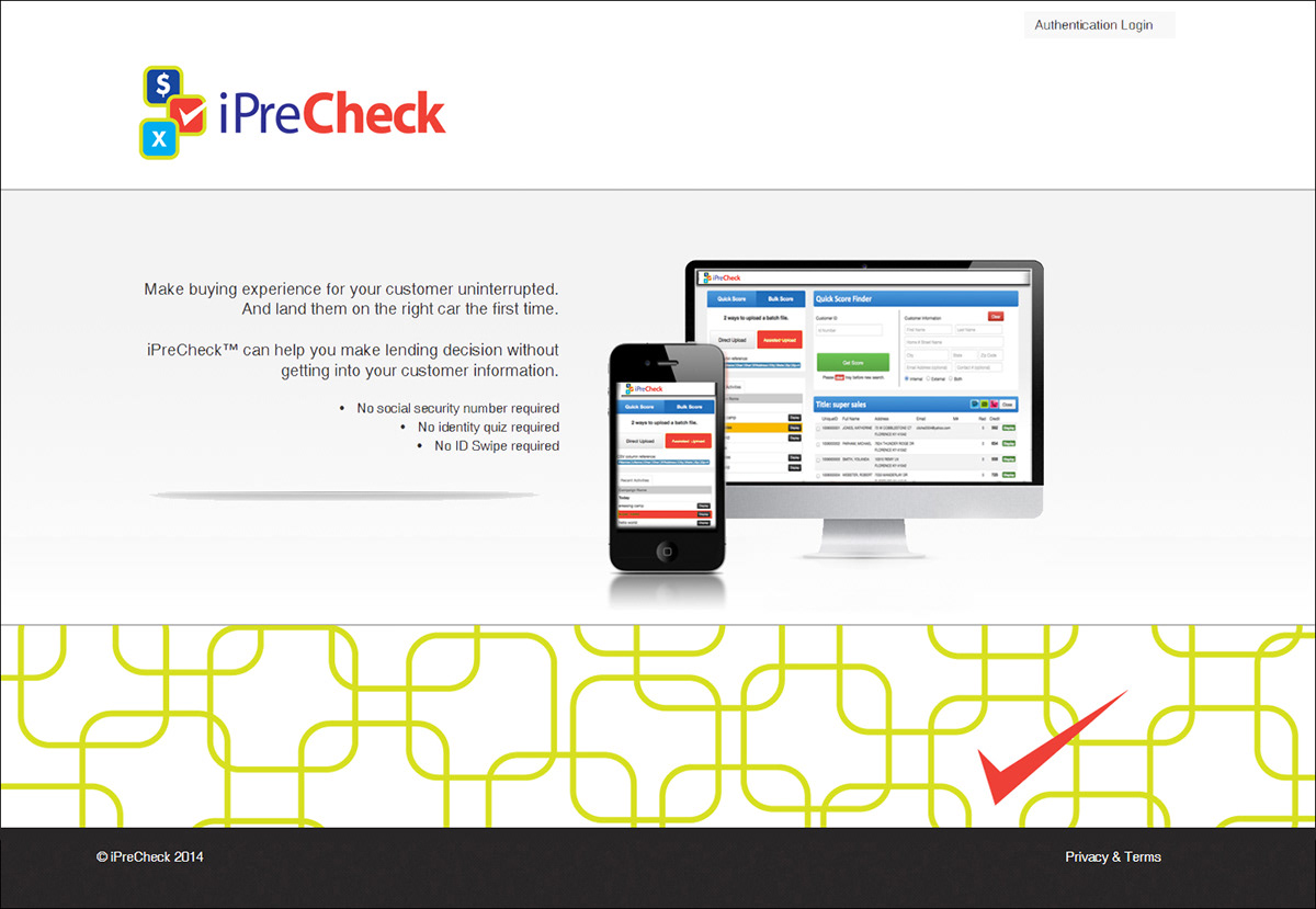iPreCheck check mark logo color
