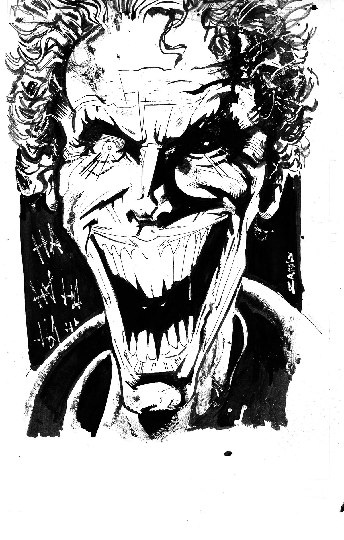 joker batman Dc Comics inks kirk Comic Book comic books