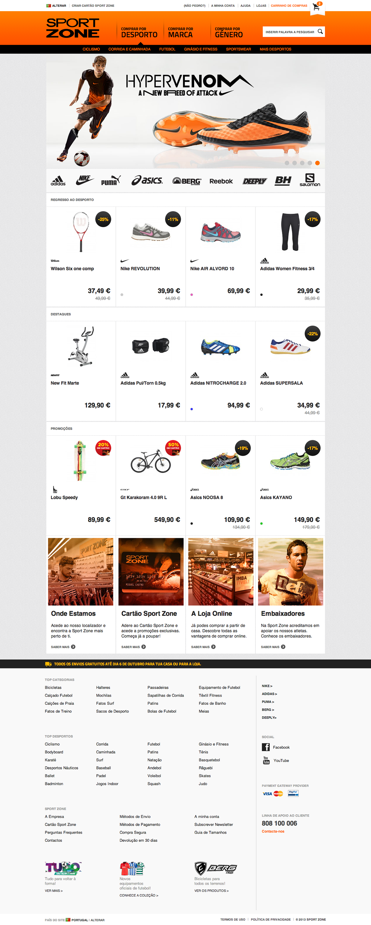 e-commerce Sonae sports