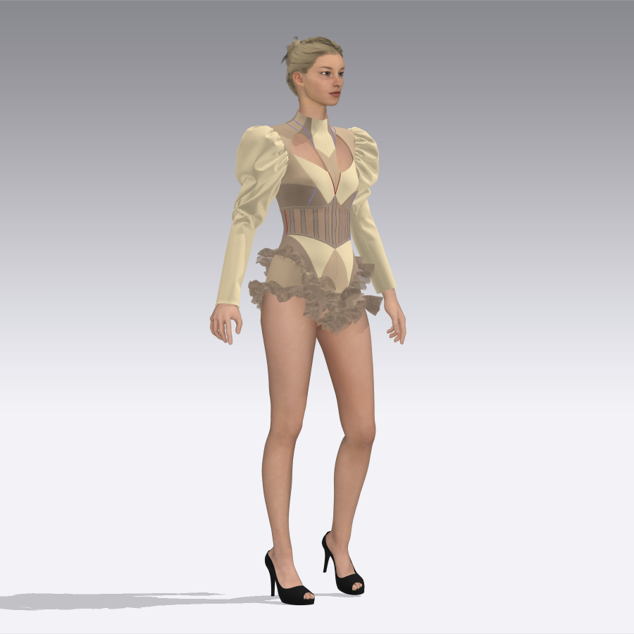 3D 3dcad Clo3d Clothing design digital fashion Fashion  marvelous designer metaverse Render