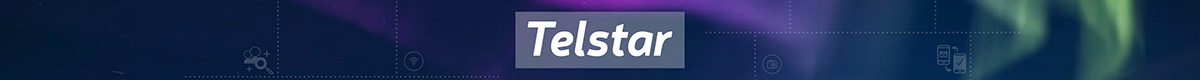 telstar Advertising  graphic design  animation  motion Technology branding  network title animation