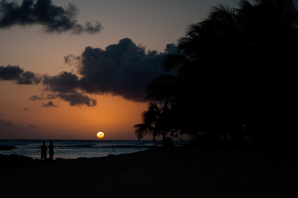 Barbados Sunrise sunset people beach Ocean SKY