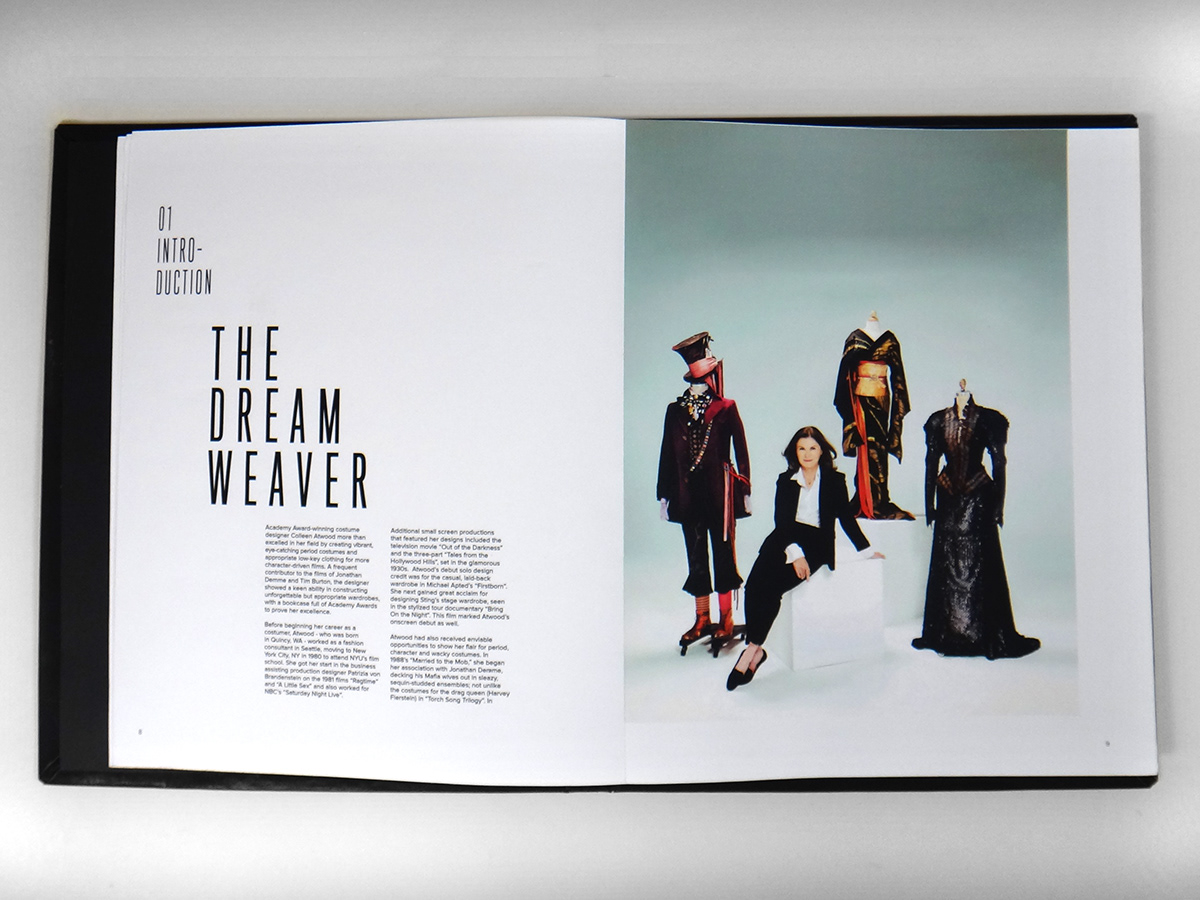 colleen atwood book design book artist catalog Oscars chicago geisha alice in wonderland editorial Layout