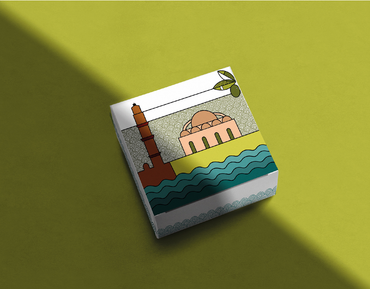 Crete gift packs graphic design  ILLUSTRATION  minoan Packaging