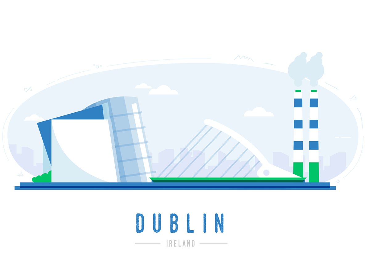 Icon ILLUSTRATION  Illustrator icon set overlay icons icon family Ireland dublin