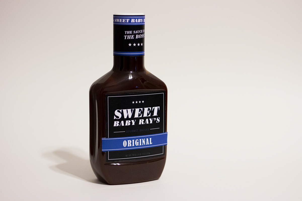 sweet baby ray's barbecue sauce package design  redesign