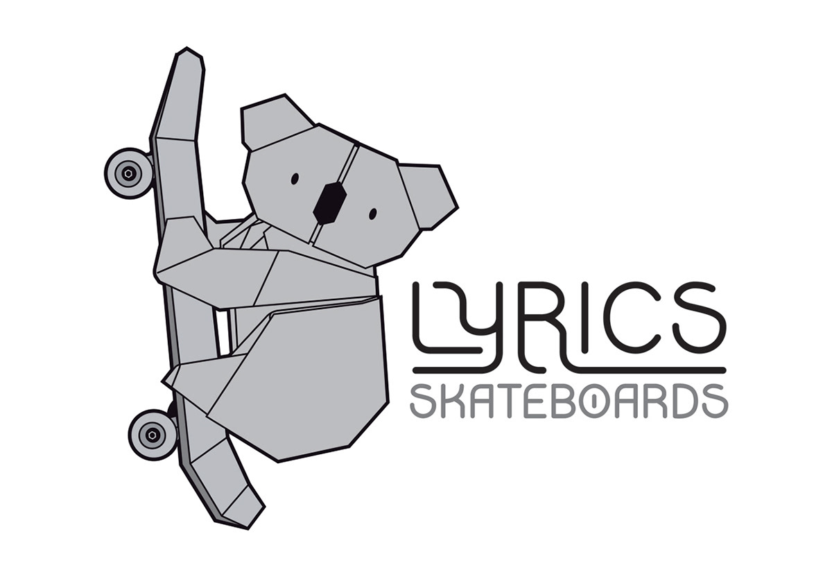 Bonzer concept Indelible graphic Lyrics skateboard Sk8 logo