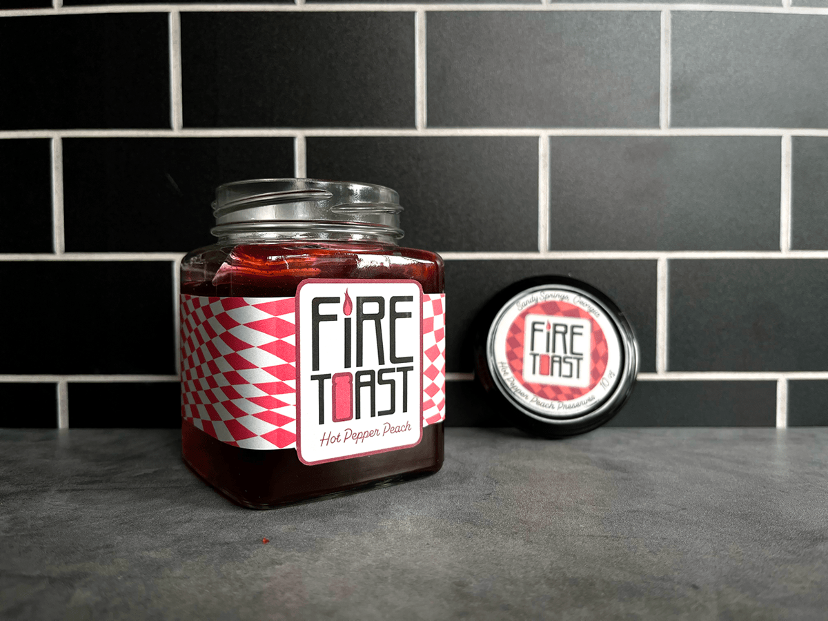 jelly jam preserves Jelly packaging fire toast