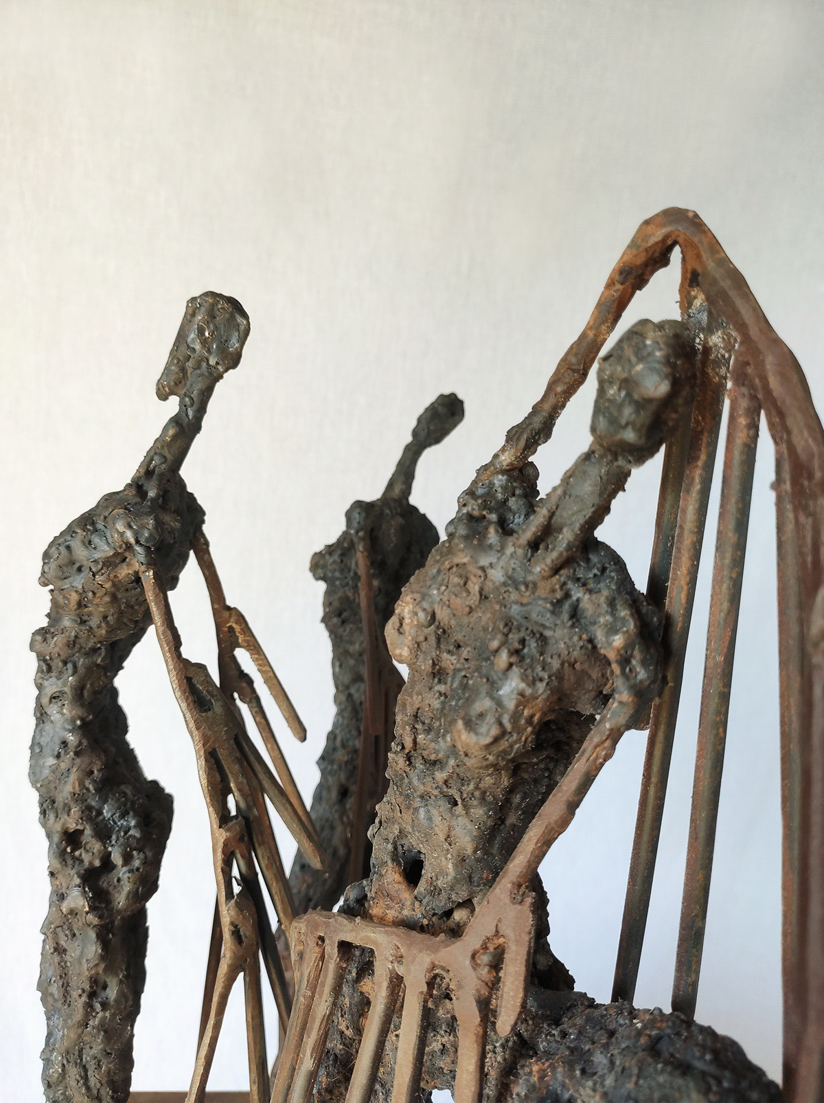woman DANCE   movement mythology sculpture wings harpy rust