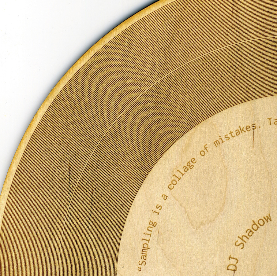 Wooden Record record interactive