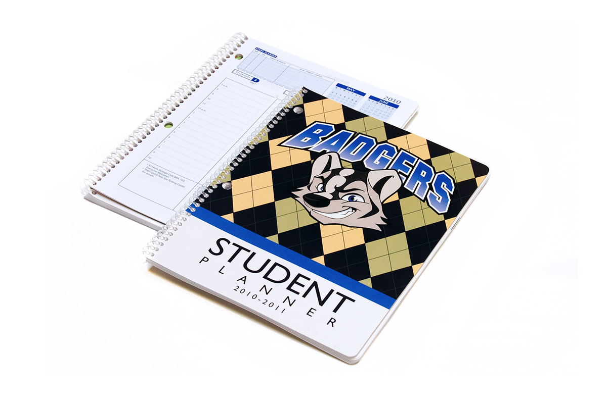 badgers amarillo texas calendar planner badger Argyle Amarillo College Student Planner Student Handbook