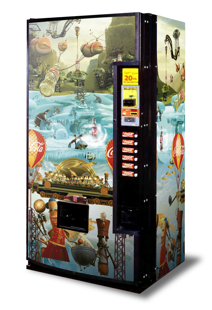 Coca-Cola vending machine Happiness Factory