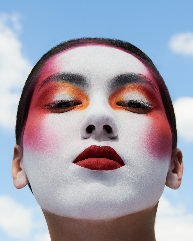 retouch postproduction highendretouch skinretouch makeupart asian kabuki KabukiMakeup powderface