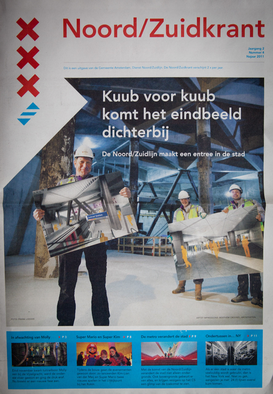 NZL  noord zuidlijn amsterdam metro billboard promotie frank lodder lodder fotografie campagne Netherlands