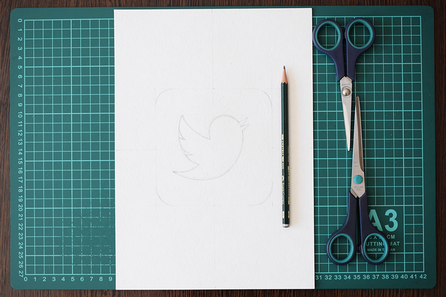 paper art paper craft Paper cutting twitter logo Crafter paper artist ILLUSTRATION  brand paper flowers