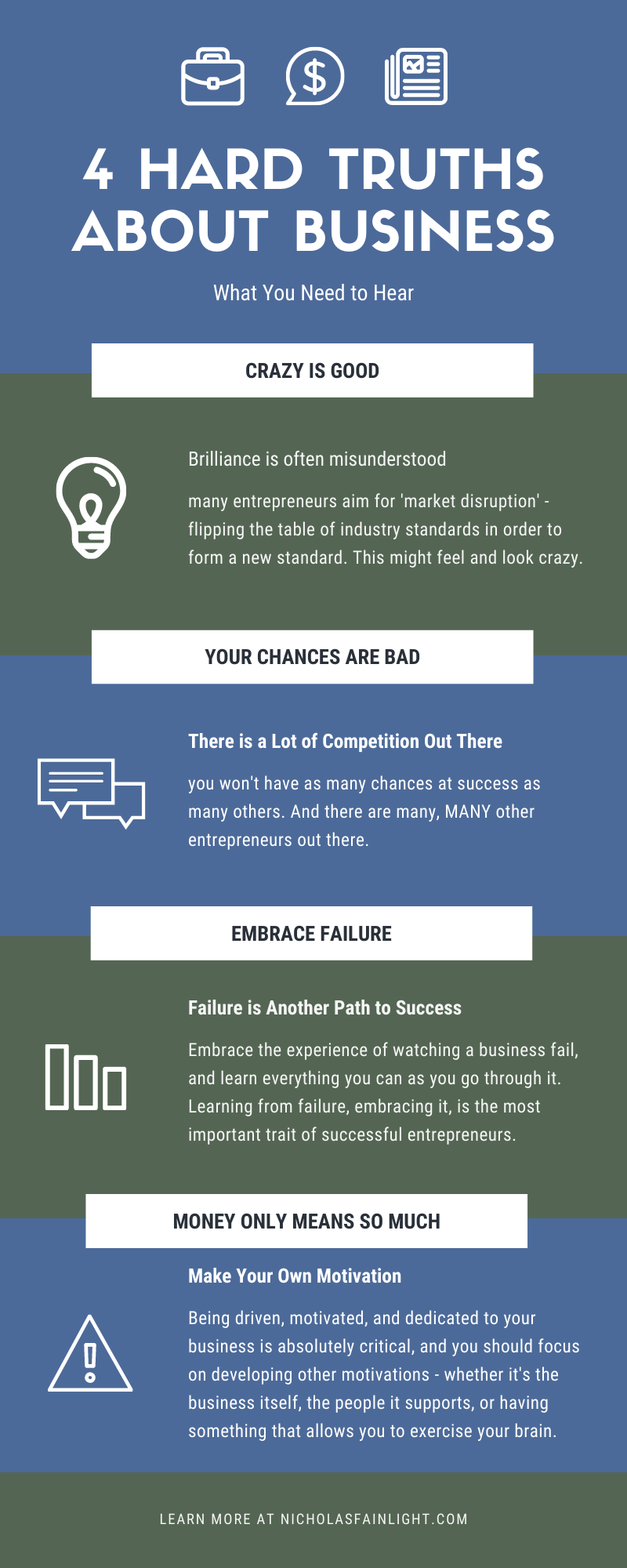advice business infographic Nicholas Fainlight