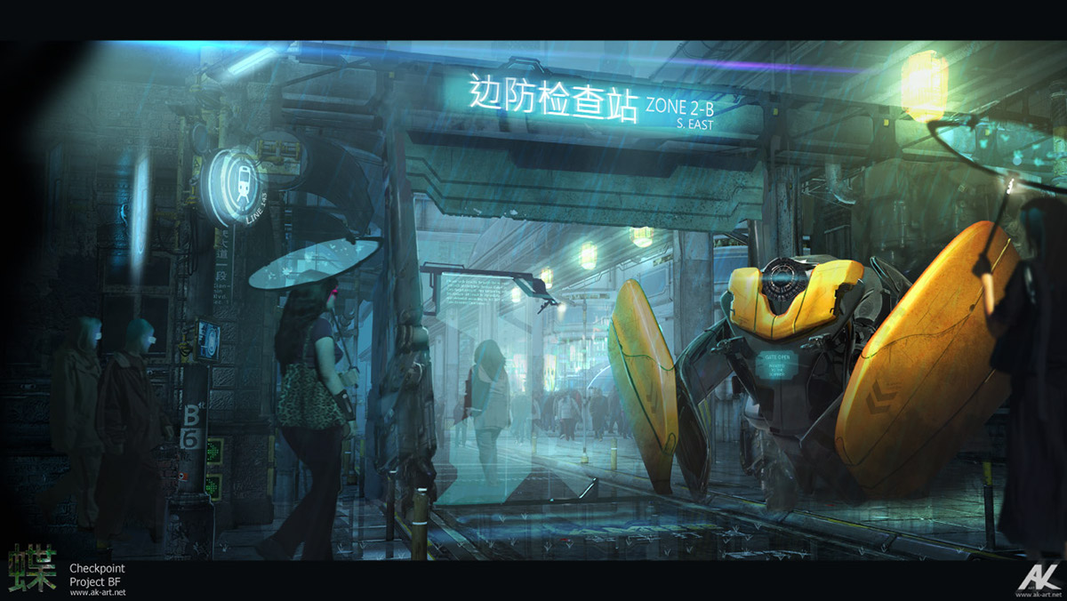 Character environment Vehicle game concept art entertainment design