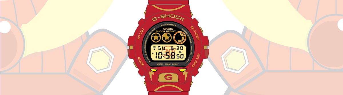 #G-shock #watch #lighting  #30th  #red   #yellow #casio