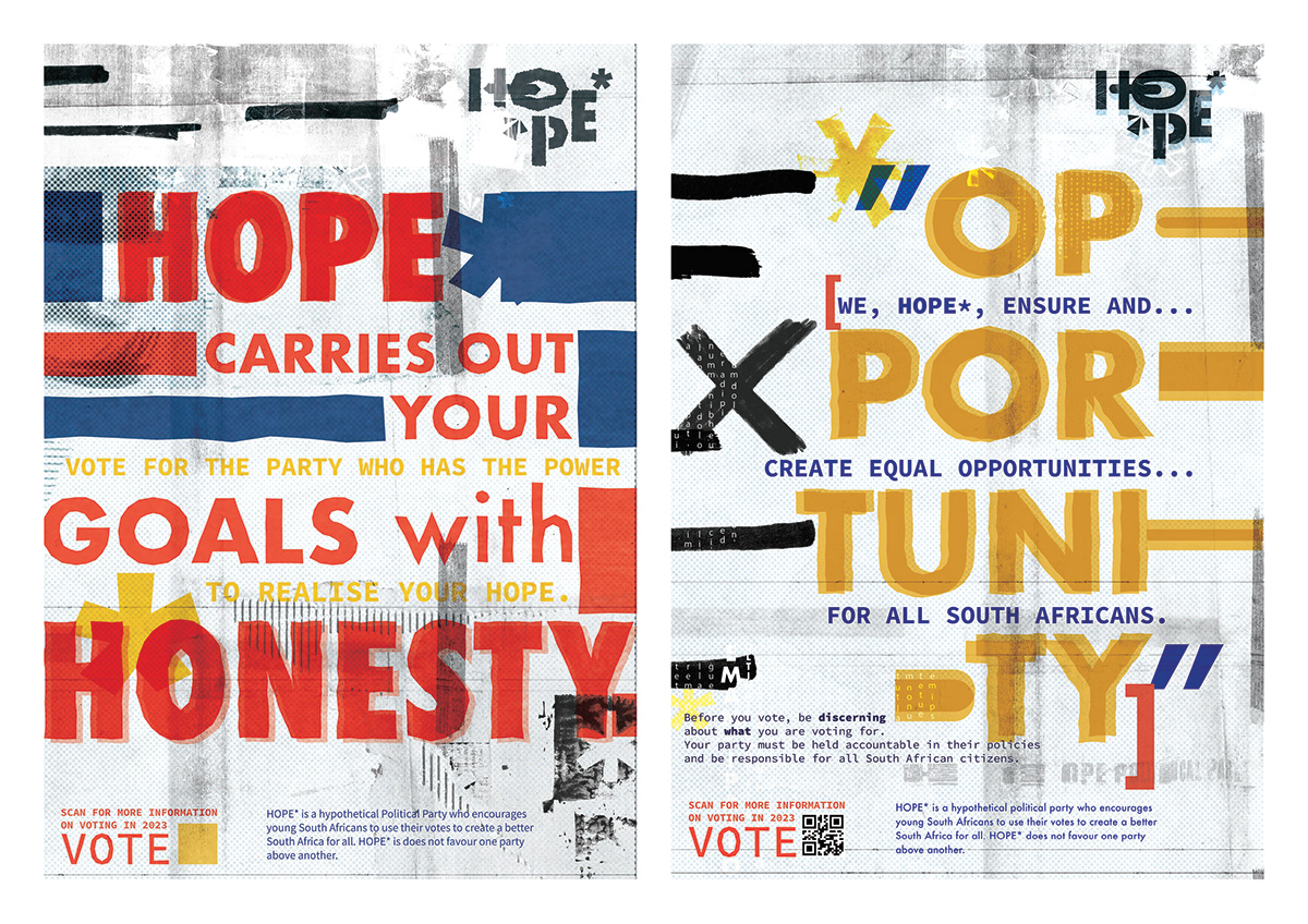 istd Politics Poster Elections south africa Political campaign graphic design  visual identity Brand Design adobe illustrator