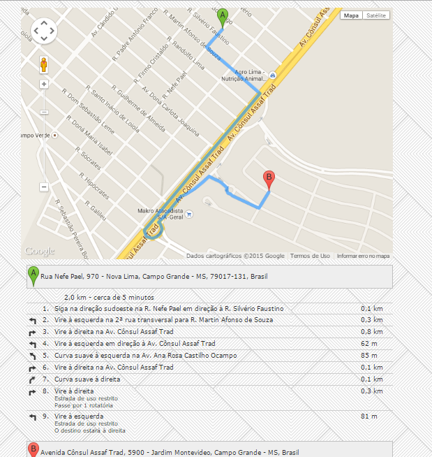 Prestação de Serviços google maps Google Maps API ordem de serviço NF-e caçamba Equipamento