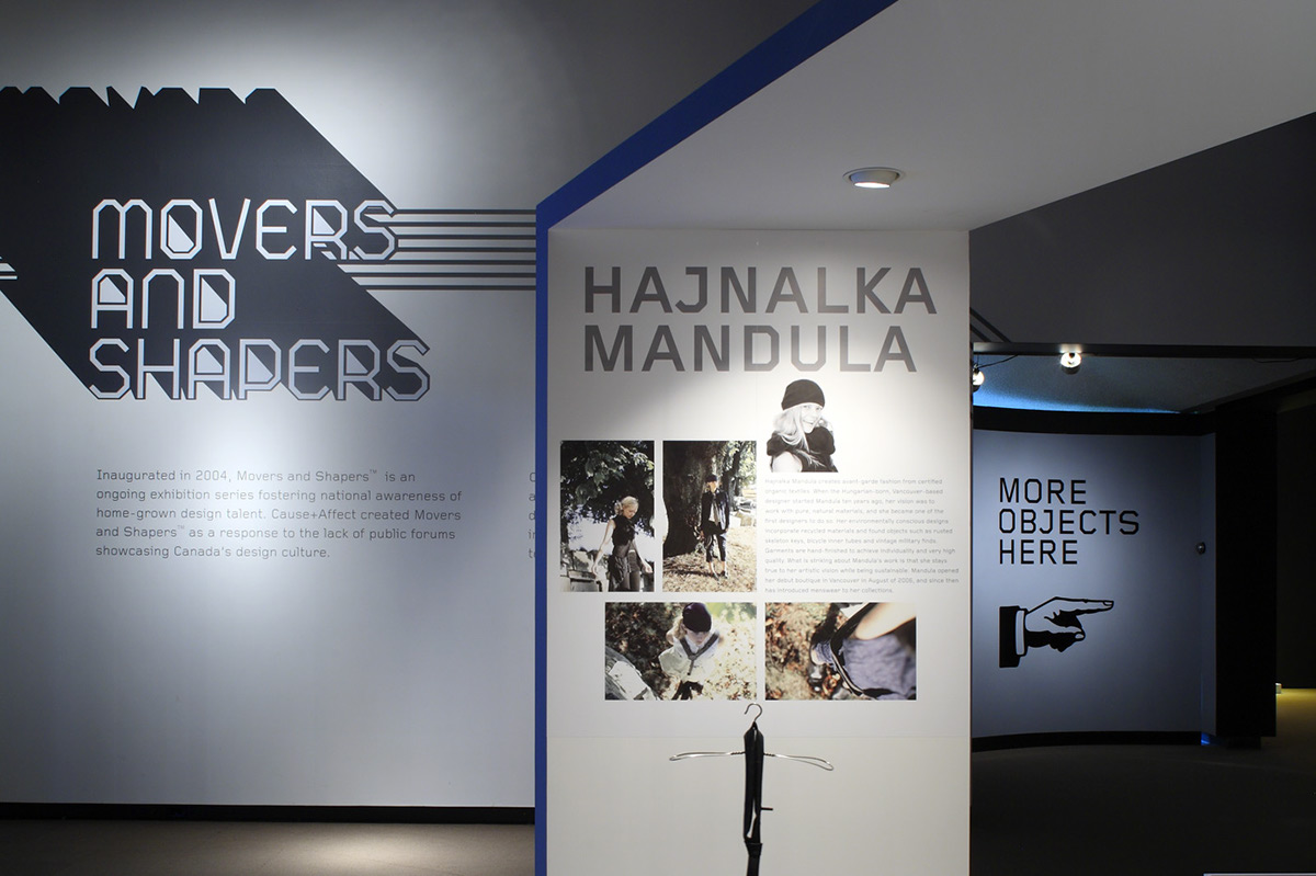 booth MOVERS AND SHAPERS Vancouver museum design brochure Web