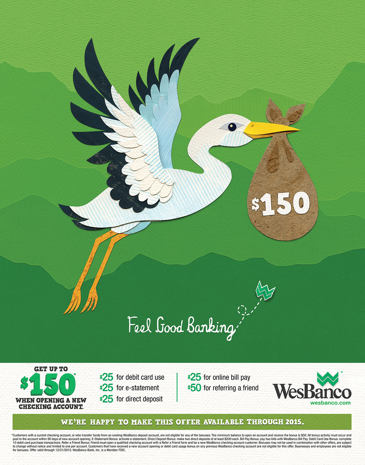 WesBanco feel good banking checking loan