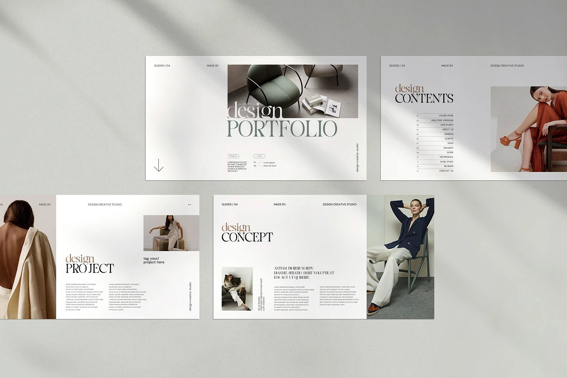 design portfolio Portfolio template graphic design  designer presentation showcase Album Proposal Business Portfolio studio