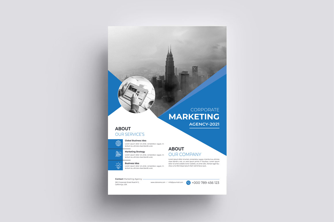 brochure business flayer marketing   print