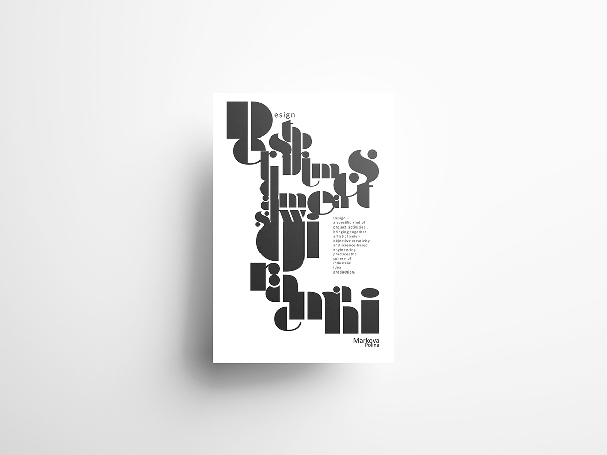 font design graphic poster