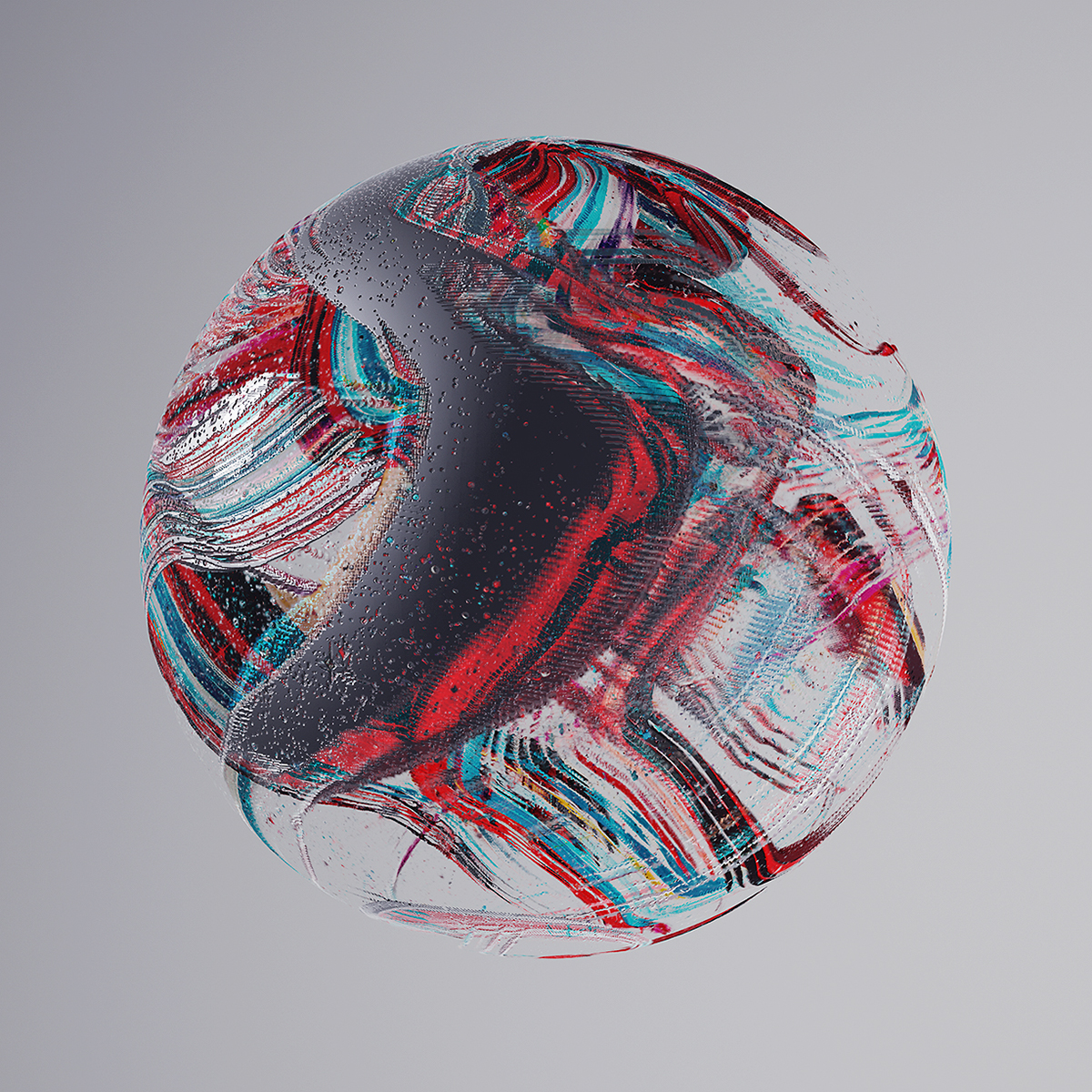 3D jam texture circle sphere digital art Anthony Gargasz