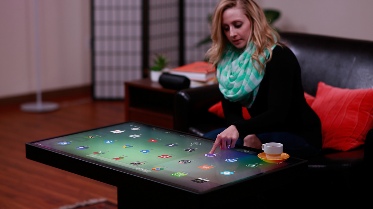 multitouch table duet Ideum touchscreen home Office windows8 windows android