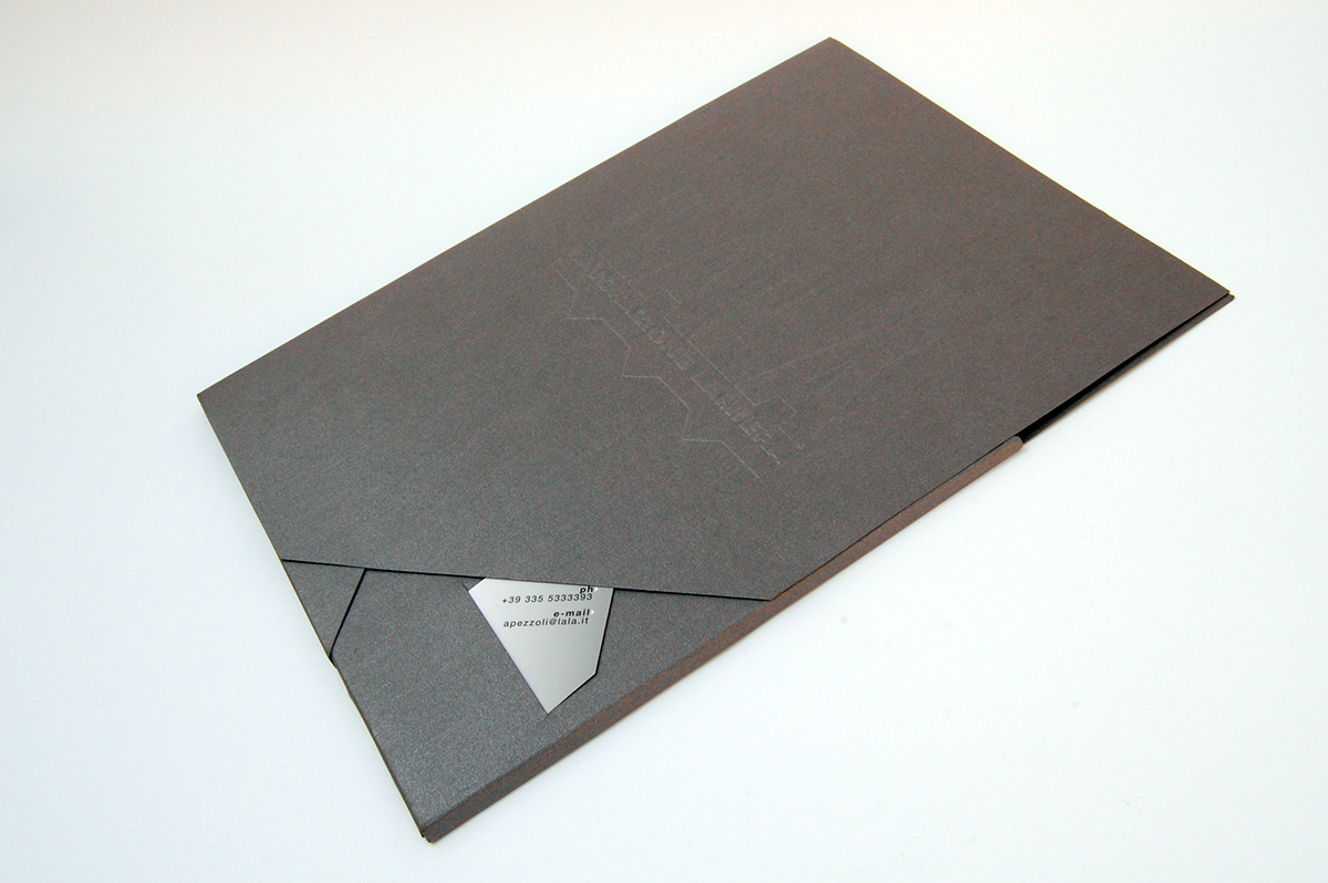 metal box scatola di metallo adesivo immagine coordinata biglietto da visita cartellina