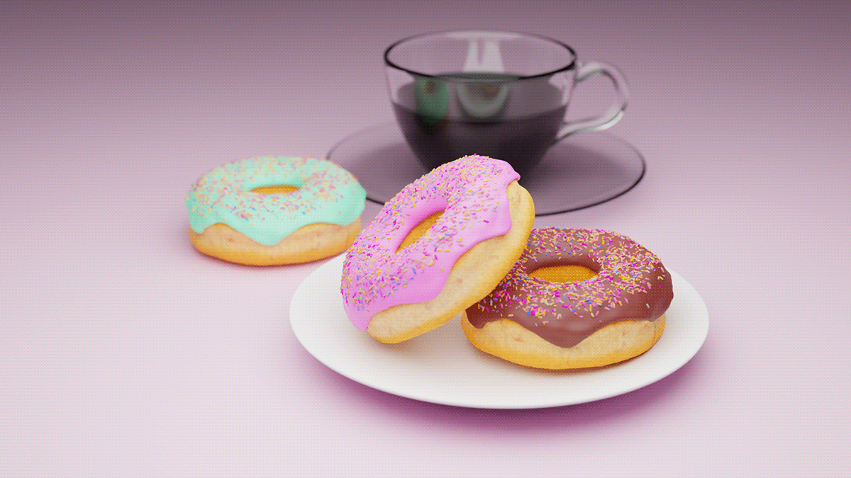 Donuts 3D blender