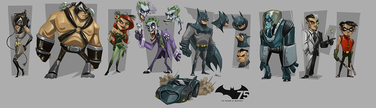 batman joker dcuniverse dccomics dcyou thenewdcuniverse Lobo brucetimm batmananimated characterdesign