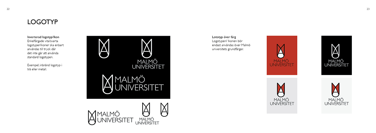 brand book University loggo brand Malmö