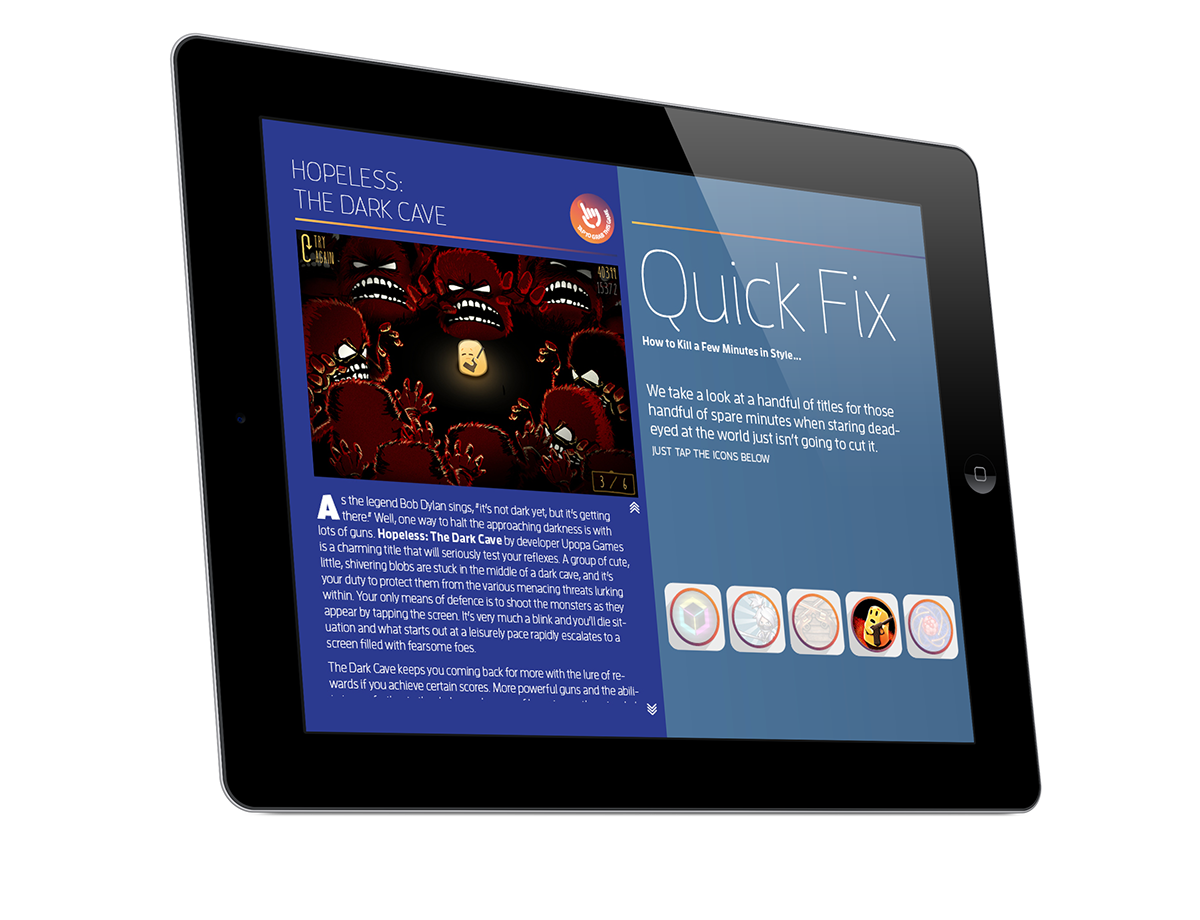 Digital Publishing iPad ios indie games Games magazine