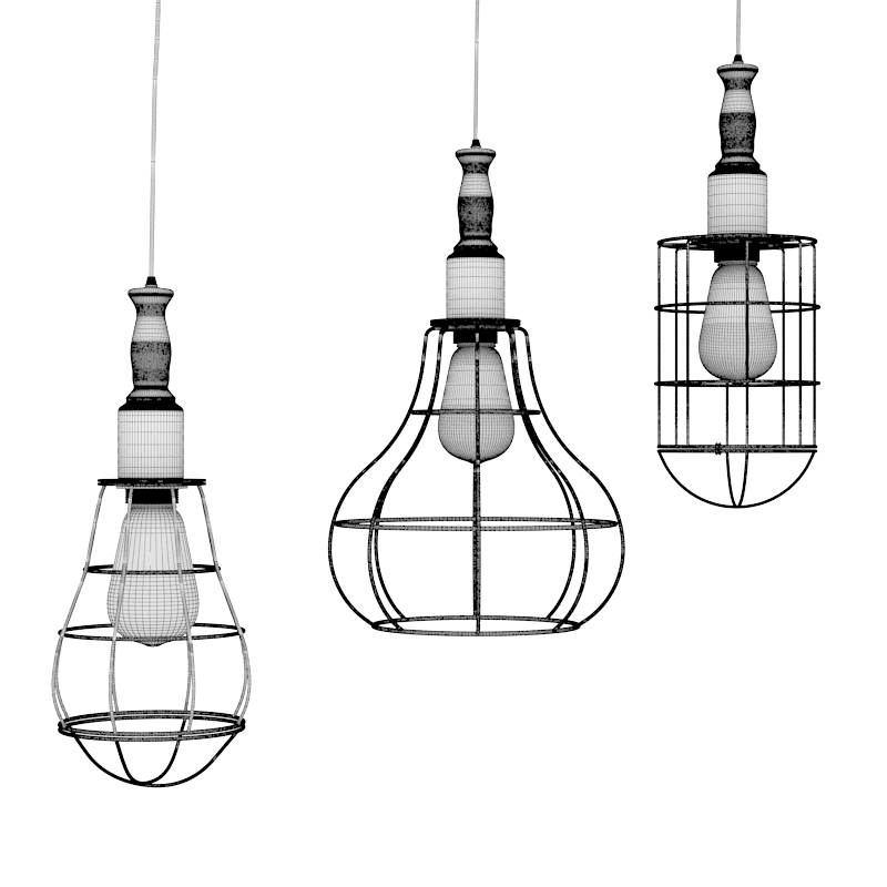 FREE 3d model free lighting Lamp Ceiling lamp Suspension industrial lamp pendant