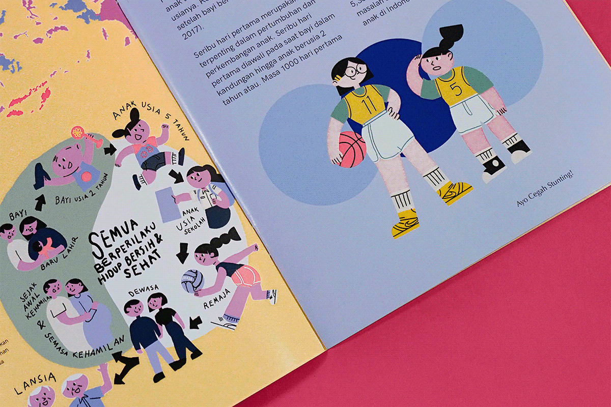 children illustration editorial design  Editorial Illustration educational Layout Design