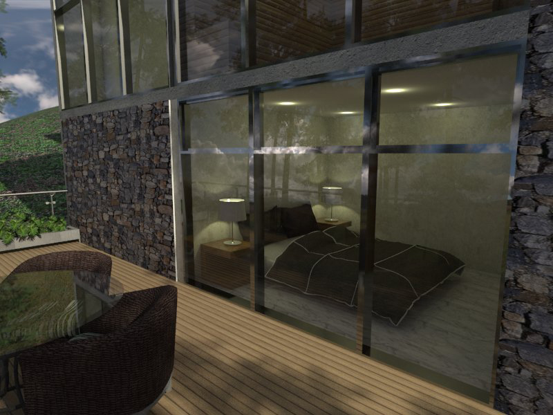 architecture terraza terrace desing Interior Desing home 3D model