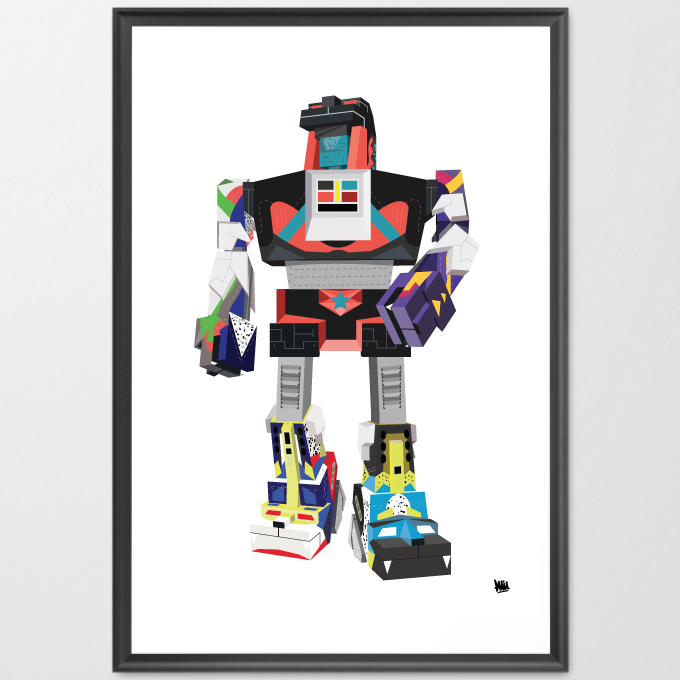 Voltron robot papertoy Nike toy expo design sneakers philtoys art colors shapes Style Collection
