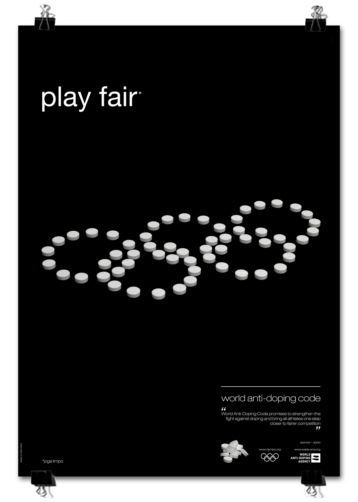 doping anti doping campaign poster