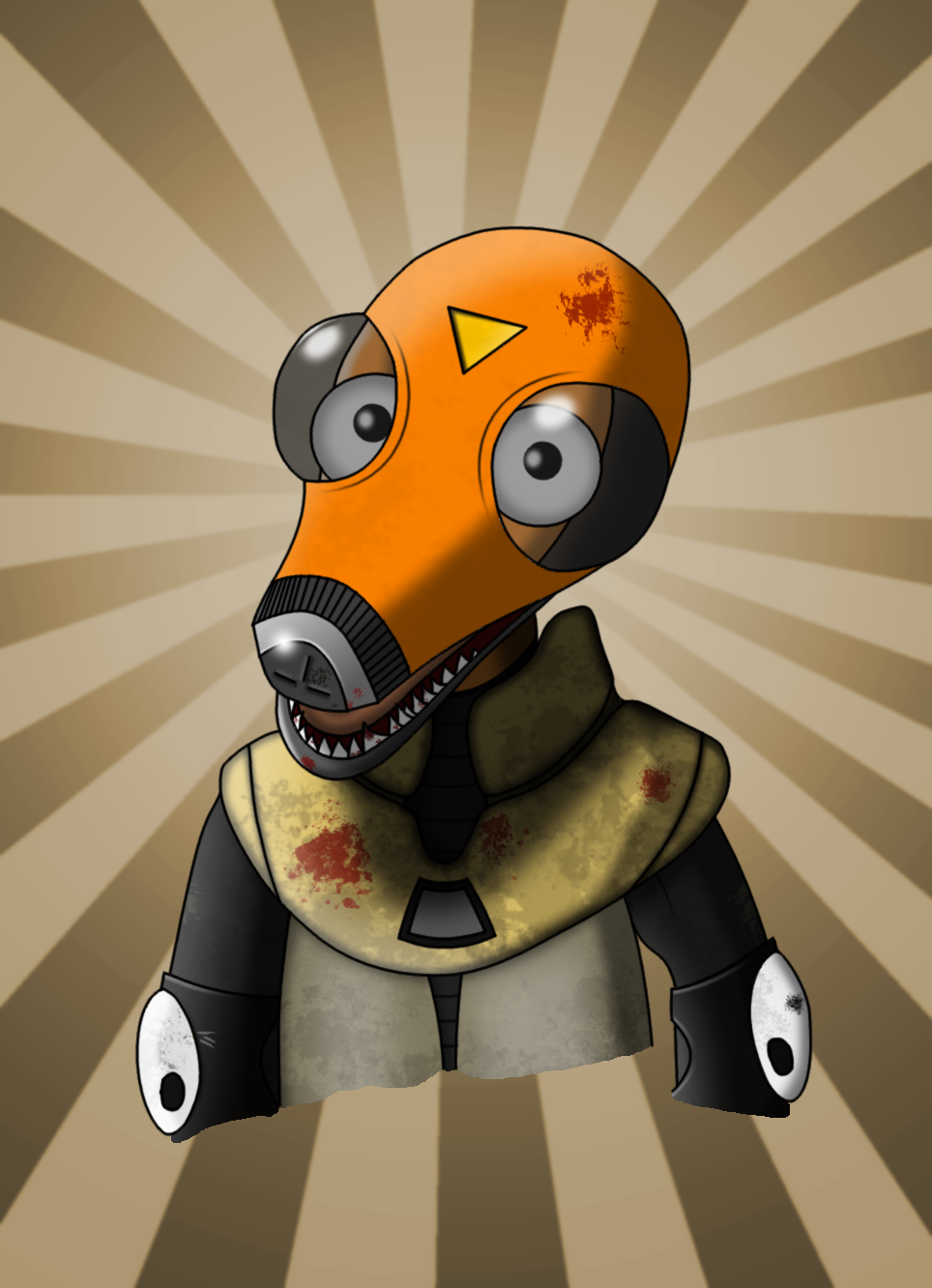 Gas mask artwork