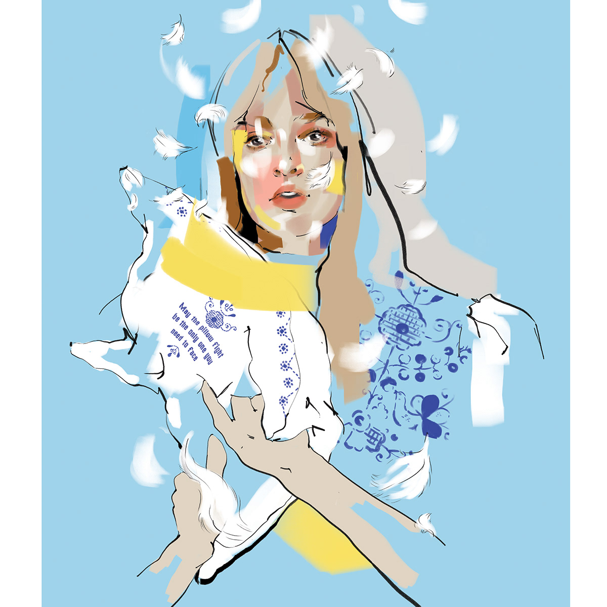 cover Digital Art  editorial ILLUSTRATION  magazine painting   portrait print ukraine woman
