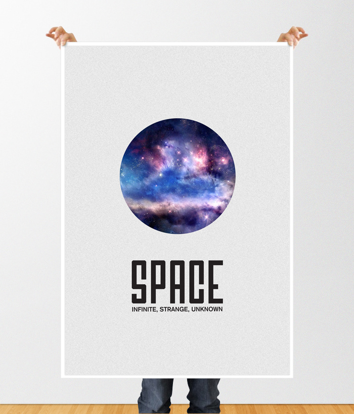poster minimal Space  earth SCAD Movies white space