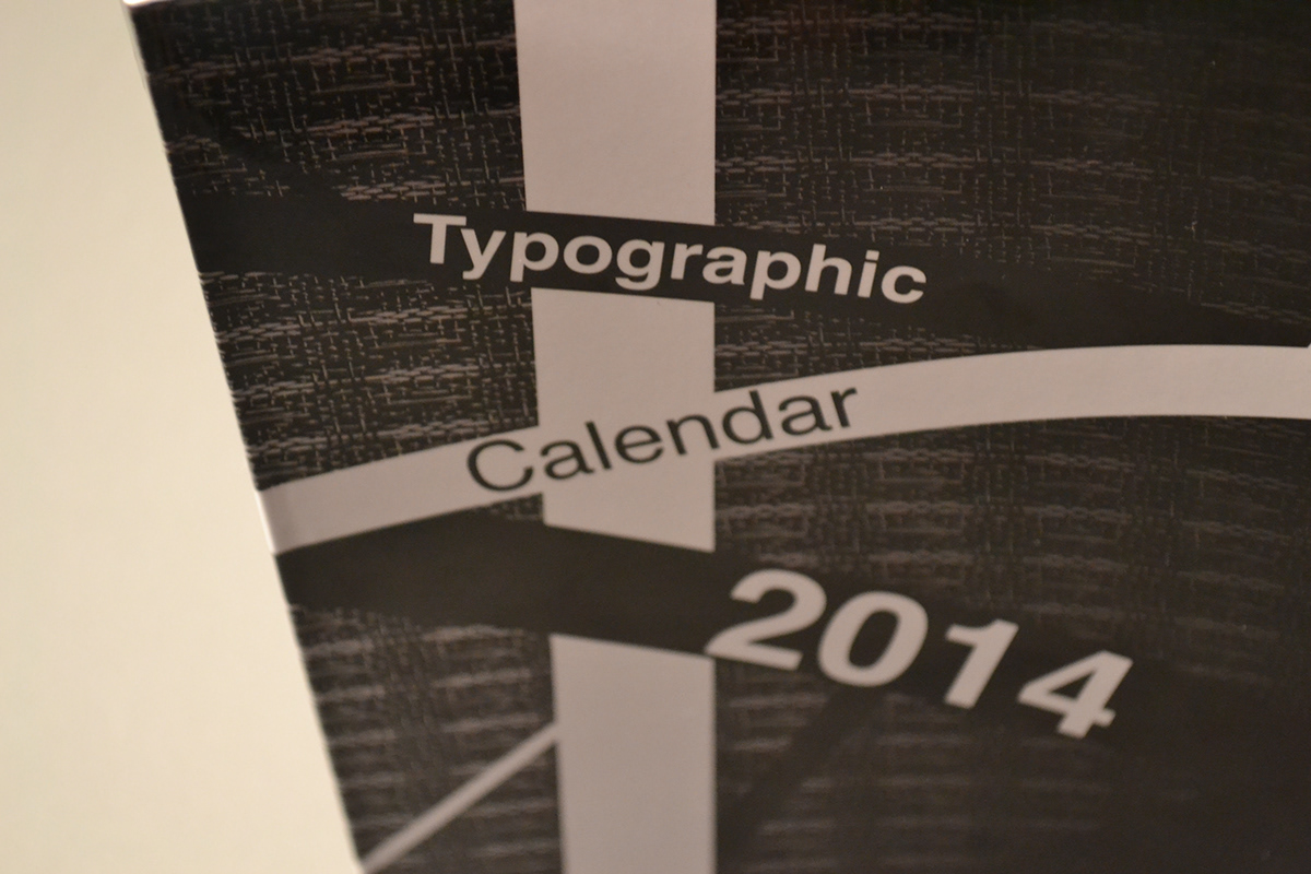 typographic calendar