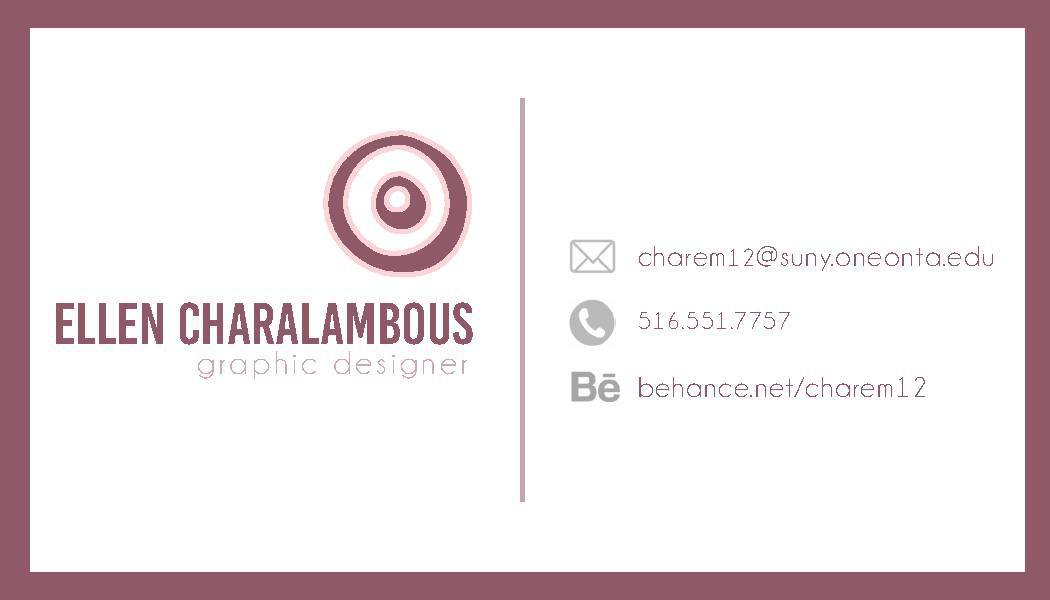 business card graphic design type
