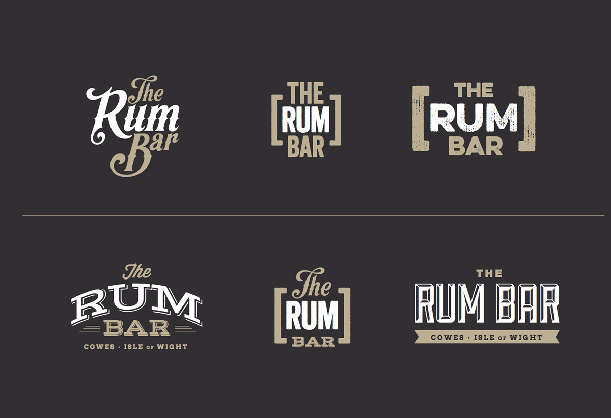 bar luxury Rum Whiskey cocktails logo brand Bar Design restaurant design