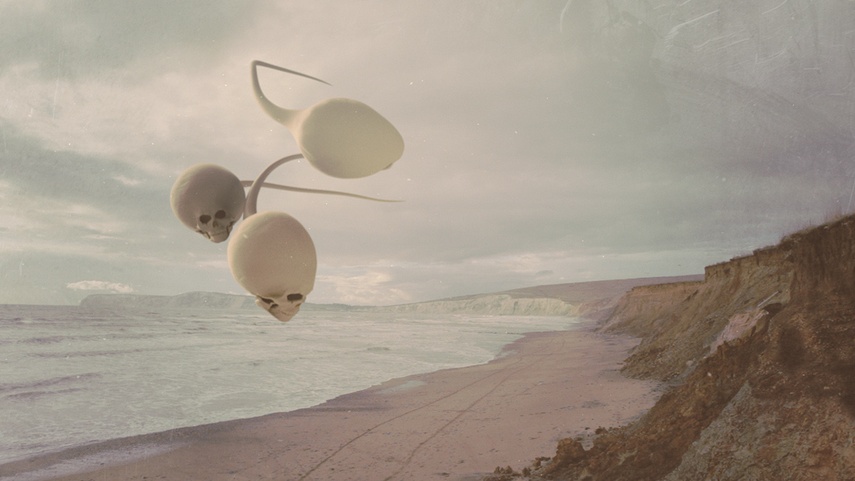 c4d vray Ae reid willis lazzari Isle Of Wight Landscape Nature surreal motion creature compositing eeire weird Island